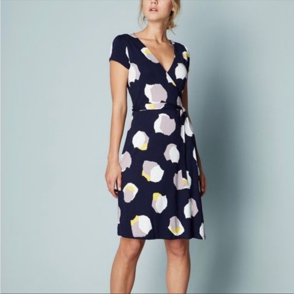 Boden Floral Summer Wrap Dress in Size 2P